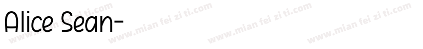 Alice Sean字体转换